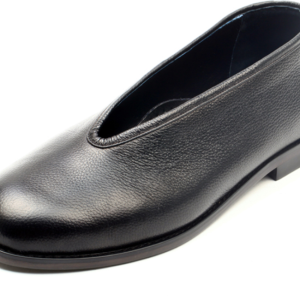 Soft cowhide top, leather sole, casual traditional black handmade men's leather shoes