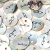 Natural Shell Label Button
