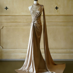 High-end Customized Retro Light Luxury Women's Evening Gowns