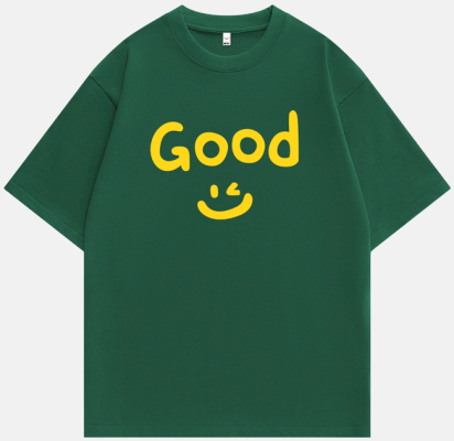Green summer short sleeved shirt